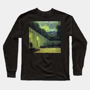 Hanging Gardens of Babylon in Van Gogh's style Long Sleeve T-Shirt